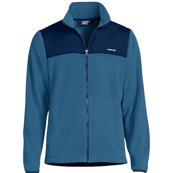 Lands' End Men’s Fleece Full Zip Jacket - S - NWT - Picture 1 of 9